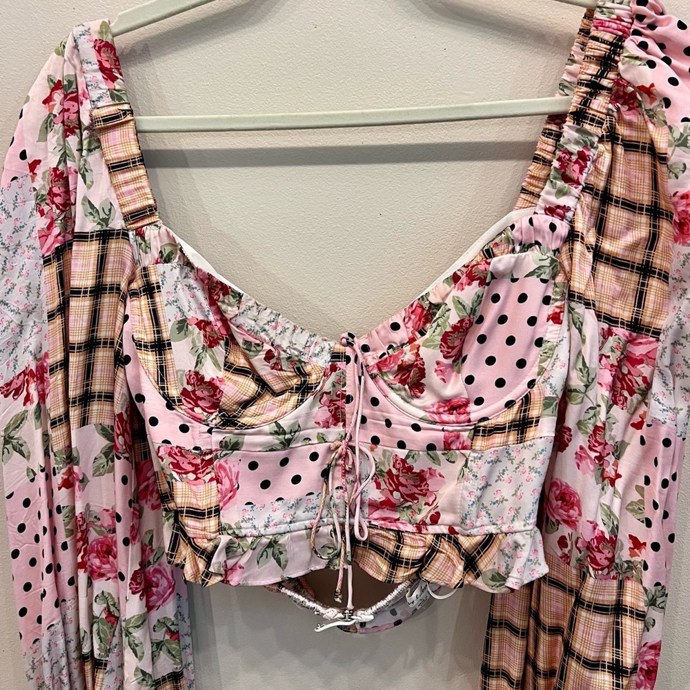 For Love And Lemons Marissa Crop Top